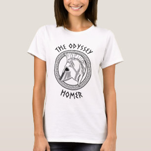 Die Odyssee Homer Griechischer Helm Antike Mytholo T-Shirt