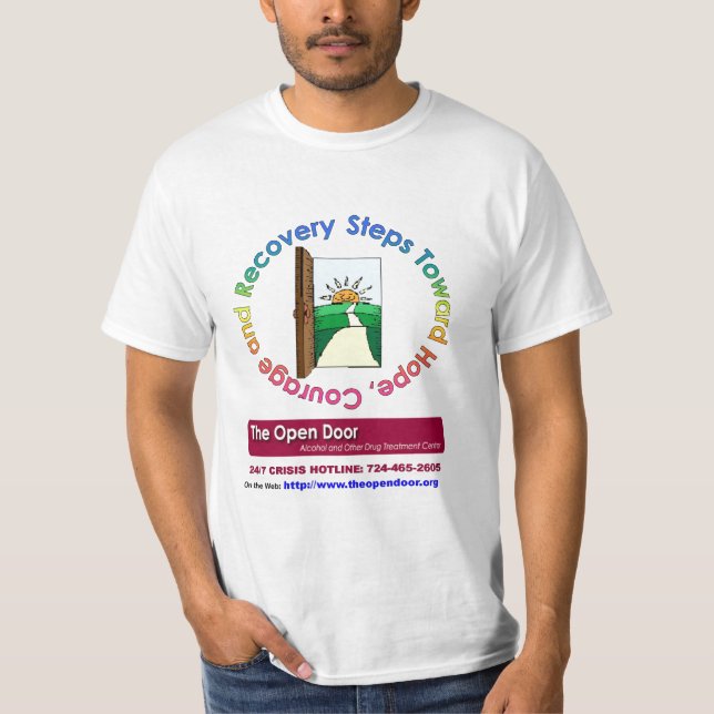 Die offene Tür-Erholung T-Shirt (Vorderseite)