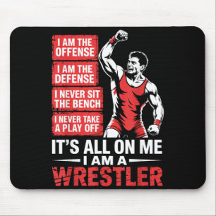 Die Offensiv Defensive Beim Ringer Ringen Mousepad