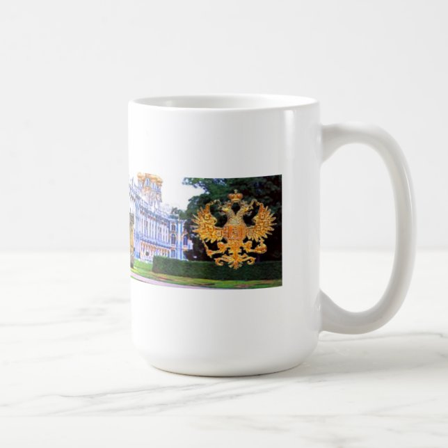 DIE OFFIZIELLE KAISERLICHE RUSSISCHE KAFFEETASSE (Rechts)