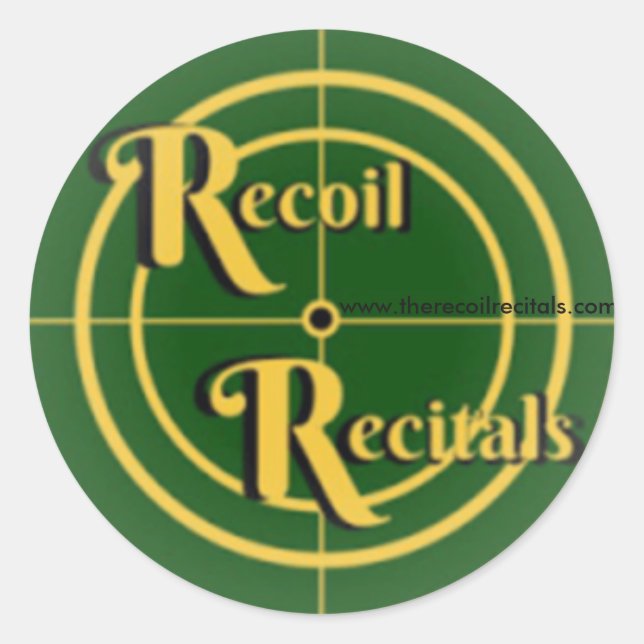 Die Offizielle Logoaufkleber für Recoil Recitals 1 Runder Aufkleber (Vorderseite)