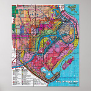 Die Offizielle Stadt Voltz Map Poster