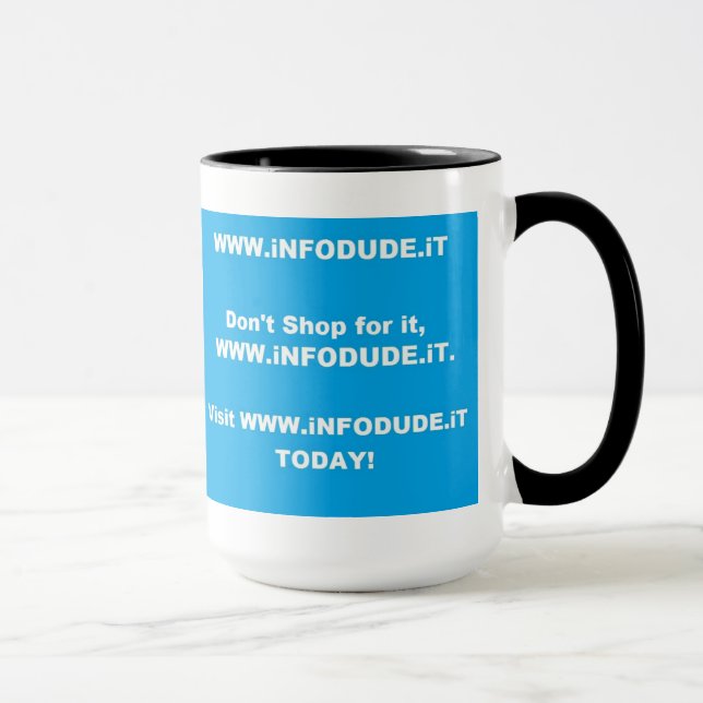 Die offizielle WWW.iNFODUDE.iT Schale! Tasse (Rechts)