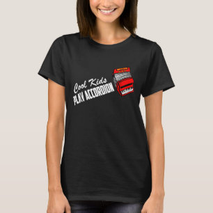 Die Offiziellen Coolen Kinder spielen Accordion T-Shirt