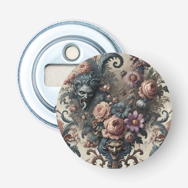 Die offiziellen Freunde - gotisches Blumendesign Flaschenöffner (Vorderseite)