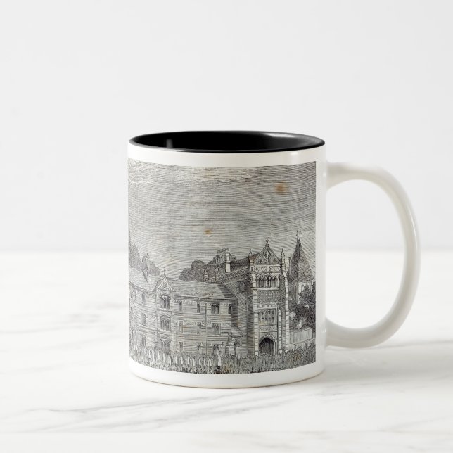 Die Öffnung von Keble Uni, Oxford Zweifarbige Tasse (Rechts)