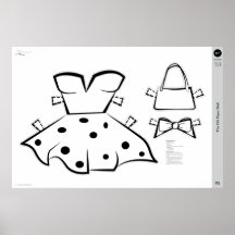 Die OG Paper Doll Kostüme: X-SMALL