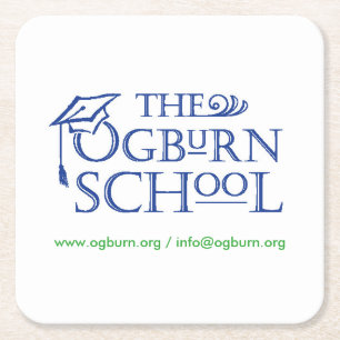 Die Ogburn Schule - Coasters Rechteckiger Pappuntersetzer