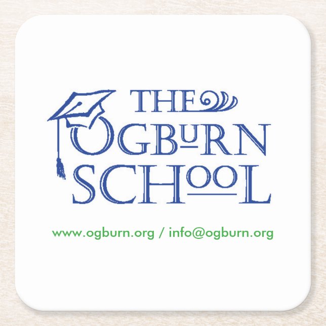 Die Ogburn Schule - Coasters Rechteckiger Pappuntersetzer (Vorderseite)