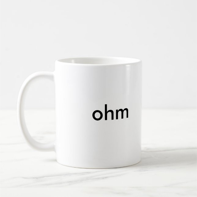 die OHM-Tasse Tasse (Links)