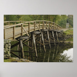 Die Old North Bridge, Minute Man National Poster
