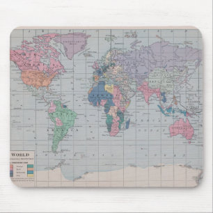 Die Old World Vintage-Kartensammlung Mousepad