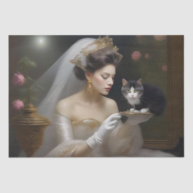 die Ölfarbe der Kat-Brille, Seidenpapier (Vorderseite)