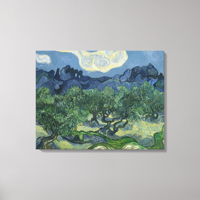 Die Olivenbäume - Van Gogh Leinwanddruck (Vorderseite)