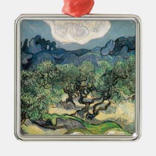 Die Olivenbäume, Vincent van Gogh Ornament Aus Metall