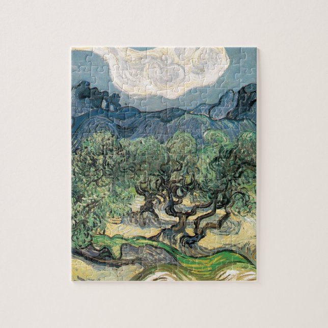 Die Olivenbäume, Vincent van Gogh Puzzle (Vertikal)