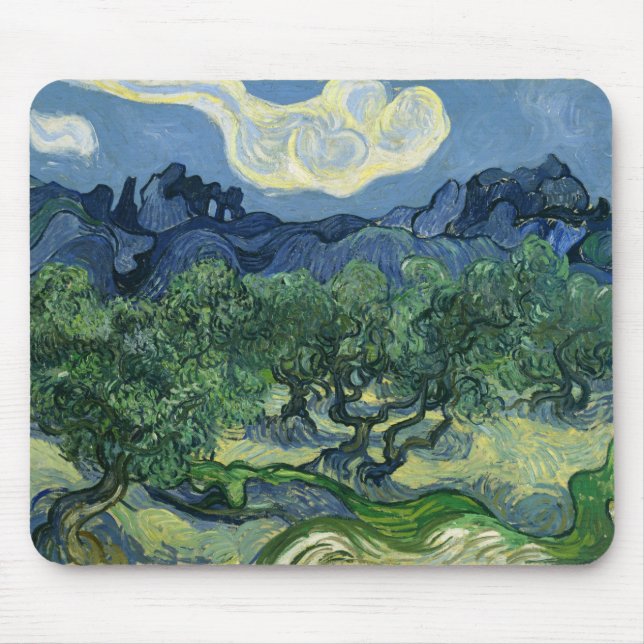 Die Olivenbäume von Van Gogh Mousepad (Vorne)