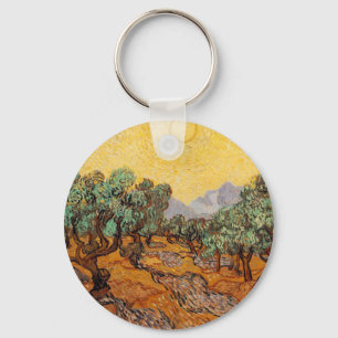 Die Olivenbäume von Vincent van Gogh Schlüsselanhänger