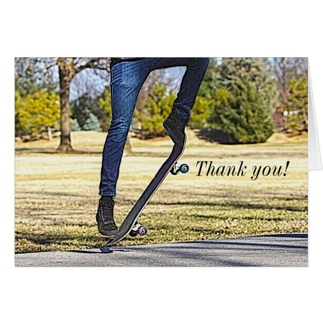 Die Ollie Painterly Dankeschön Card (Vorderseite (Horizontal))