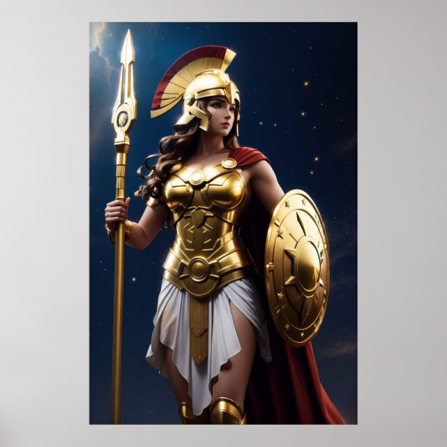 Die Olympianer: Athena, Göttin der Weisheit Poster (Vorne)