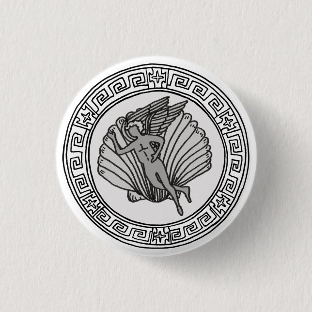 Die Olympier! Aphrodite/Venus-Symbol-Abzeichen Button (Vorderseite)