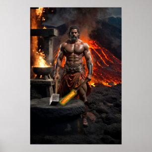 Die Olympier: Hephaestus, Feuergott Poster