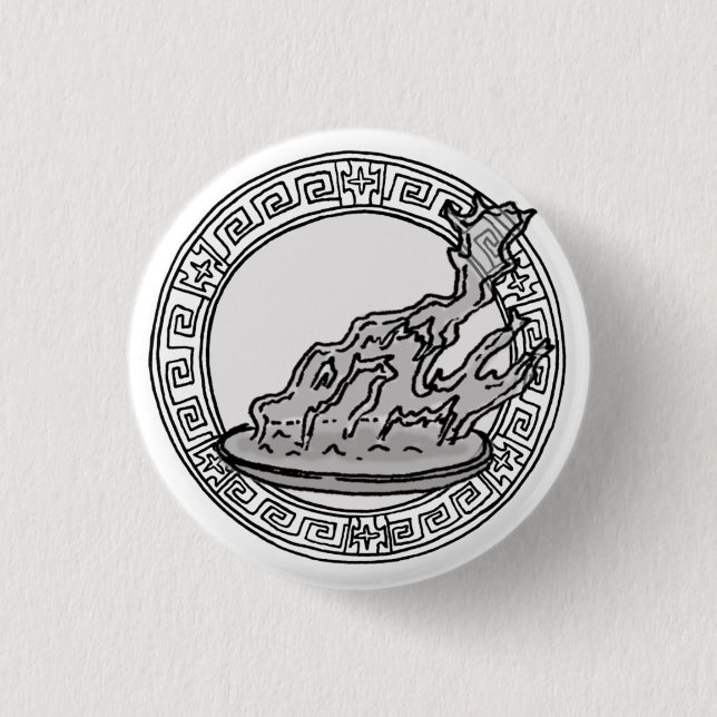Die Olympier! Hestia / Vesta Symbol Abzeichen Button (Vorderseite)