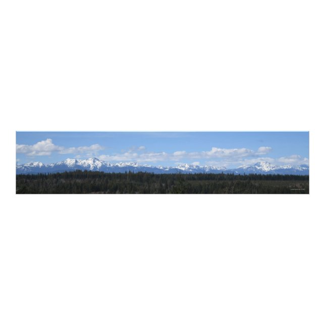 Die olympische Bergkette Fotodruck (Vorne)