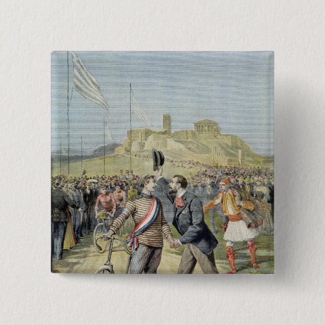 Die Olympischen Spiele in Athen Button (Vorderseite)