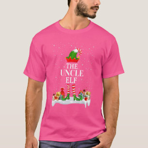 Die Onkel Elf Familie Matching Group Weihnachten P T-Shirt
