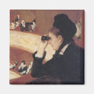 Die Oper von Mary Cassatt, Vintage Impressionismus Magnet