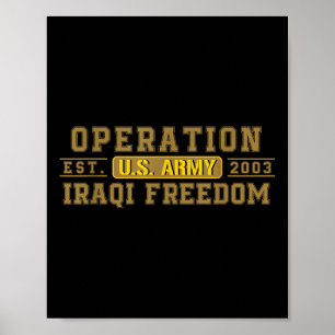 Die Operation "Freiheit des Irak für einen Veteran Poster
