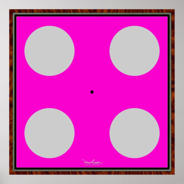 Die optische Illusion umdrehen Poster (Vorne)