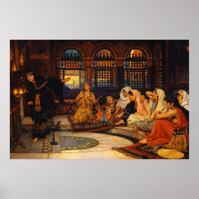 Die Orakelbefragung von John William Waterhouse Poster (Vorne)