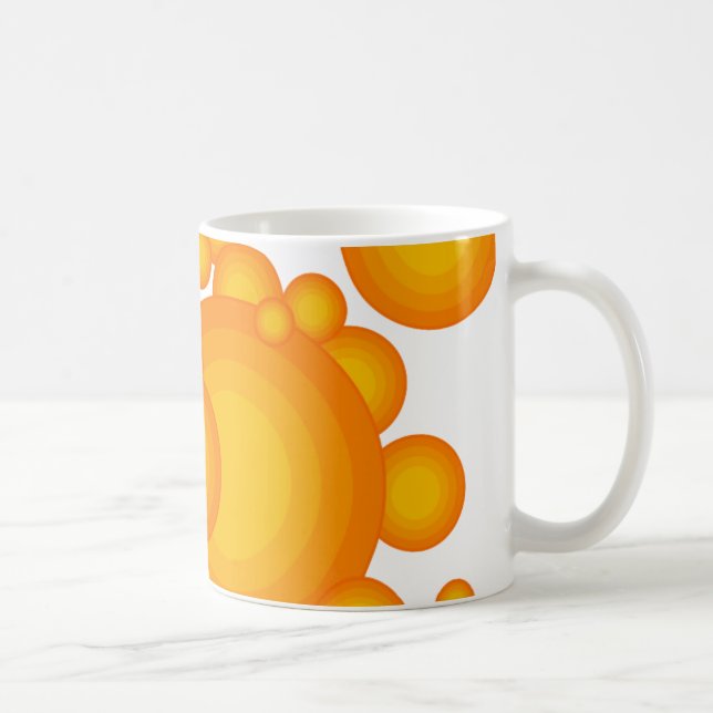 Die Orange 70er Jahre Kaffeetasse (Rechts)