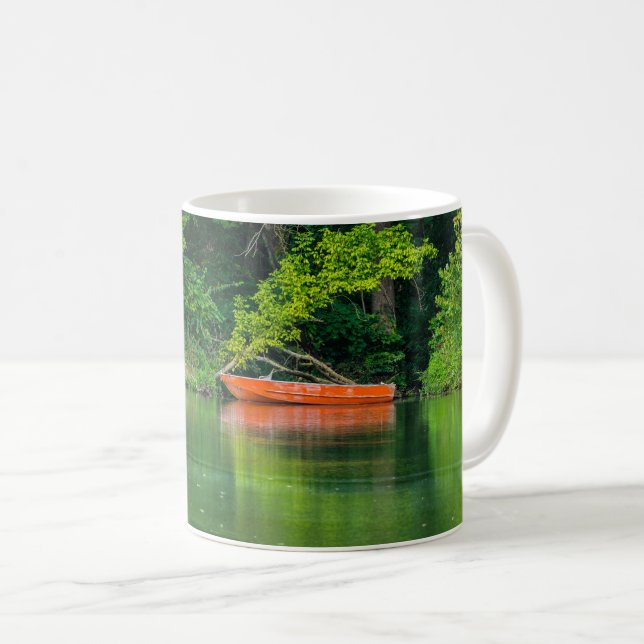 Die Orange Boat Coffee Tasse (VorderseiteRechts)