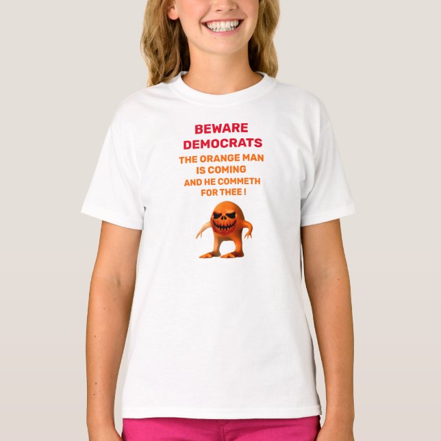 Die ORANGE MAN-Schürze T-Shirt (Vorderseite)