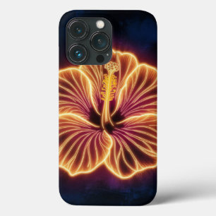 die orangefarbene Neon-Hibiskusblüte, orange Hibis Case-Mate iPhone Hülle
