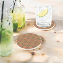 Die Orangen, mit Blumen bestreuten Fäden strukturi