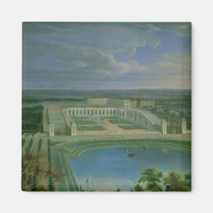 Die Orangerie und das Schloss in Versailles, 1696 Magnet