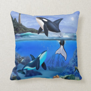 Die Orca-Familie Kissen