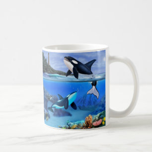 Die Orca-Familie Tasse