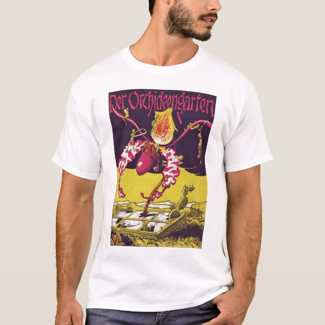 Die Orchideen-Garten WIEDER HERGESTELLTE T-Shirt (Vorderseite)