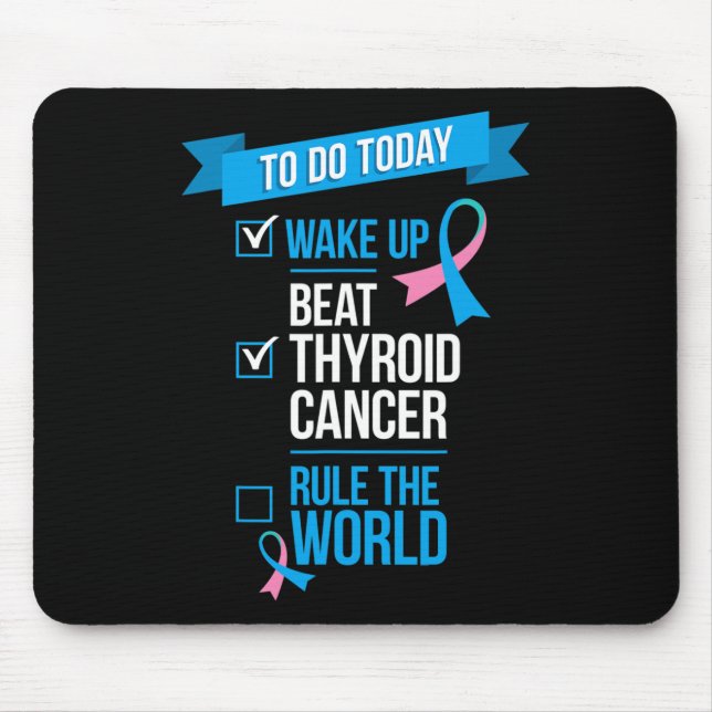 Die Ordnung der Welt über Schilddrüsenkrebs geweck Mousepad (Vorne)