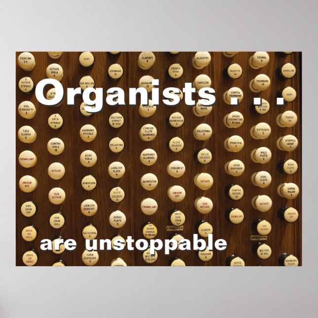 Die Organisatoren sind unaufhaltsam Poster (Vorne)