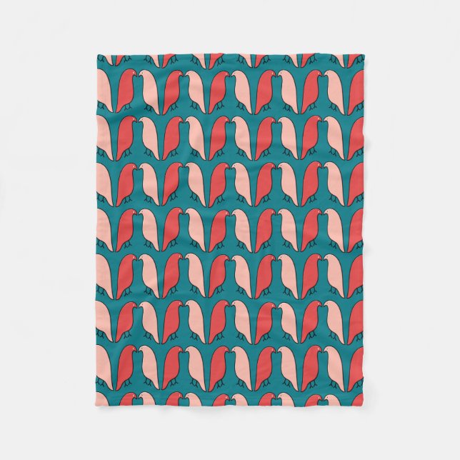 Die organisierte Gewerkschaft der Vögel - Art des  Fleecedecke (Vorderseite)