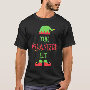 Die organisierte Weihnachtselfen-Familien-Matching T-Shirt