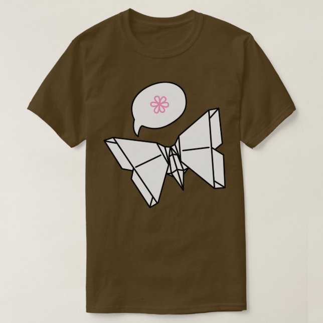 Die Origami Butterfly T-Shirt (Design vorne)