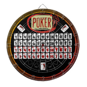Die Original 52 Card Poker Life 3.0 Dart Board Dartscheibe
