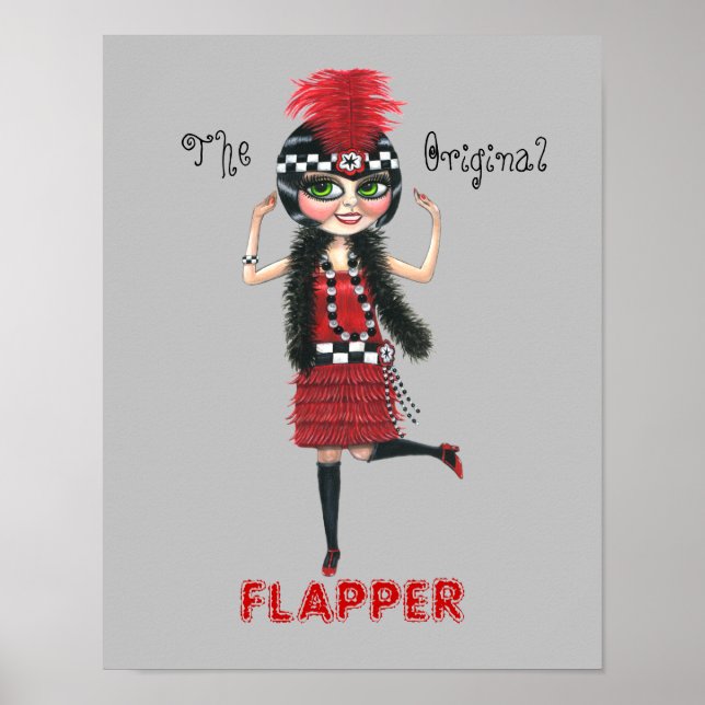 Die Original Flapper Girl Roaring '20er Niedliche  Poster (Vorne)